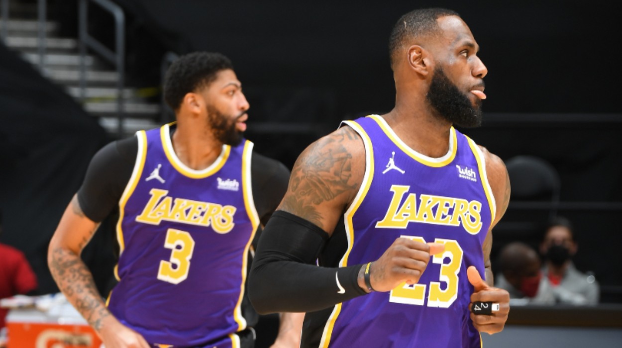 LeBron James Anthony Davis Los Angeles Lakers
